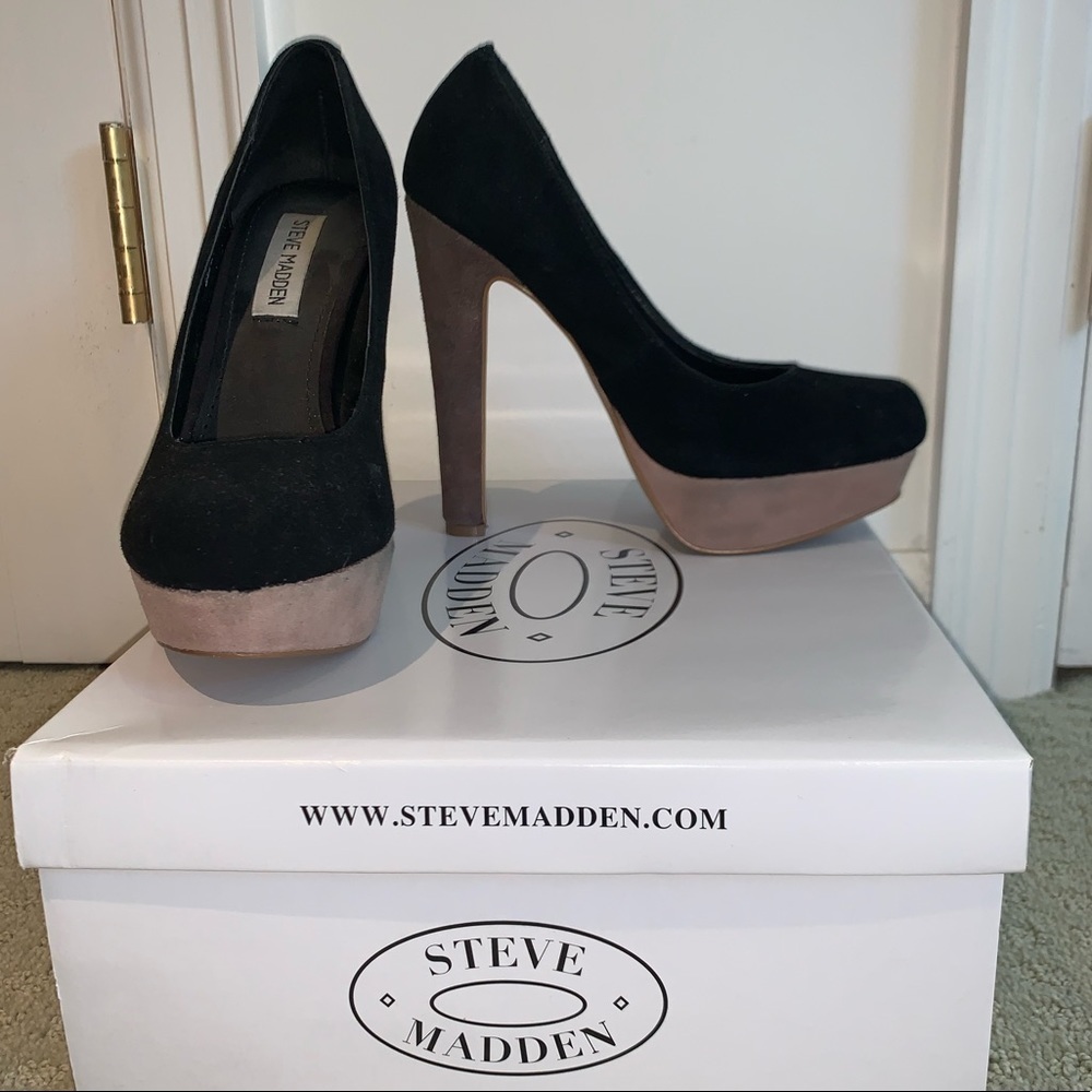 Colorblock Platform Heels